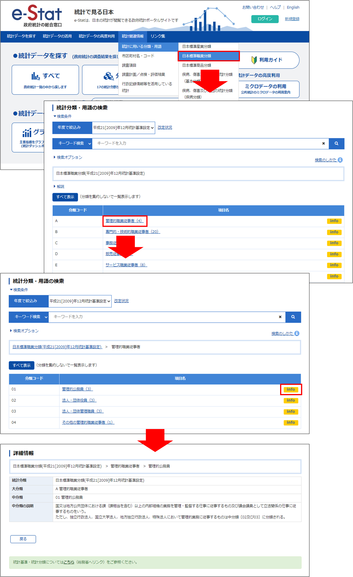 統計に用いる分類・用語