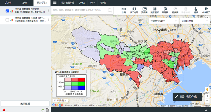 jstat map 統計地図 – jstat map 同心円 – MUWDNE